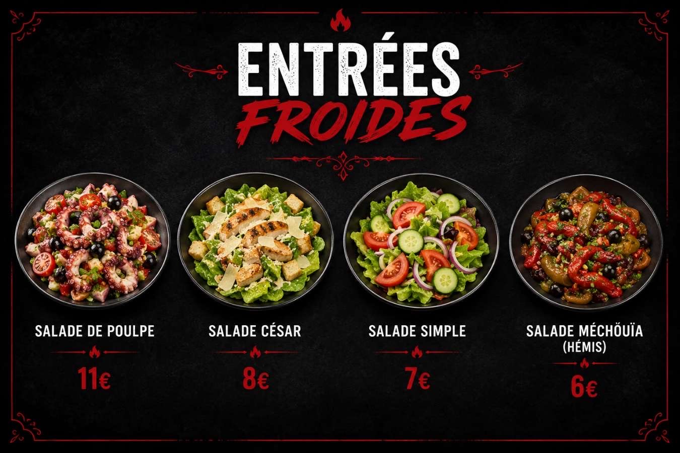 Entrées Froides